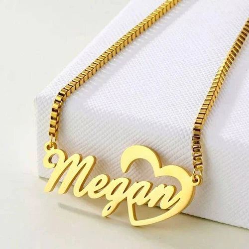 Customize Heart Name Necklace