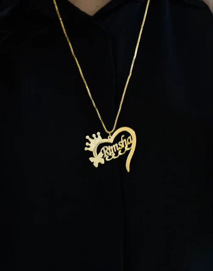 Heart Style Name Necklaces