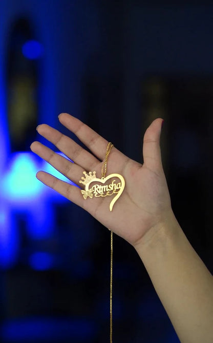 Heart Style Name Necklaces